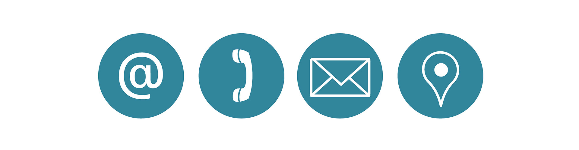 infos de contact - symboles téléphone, mail